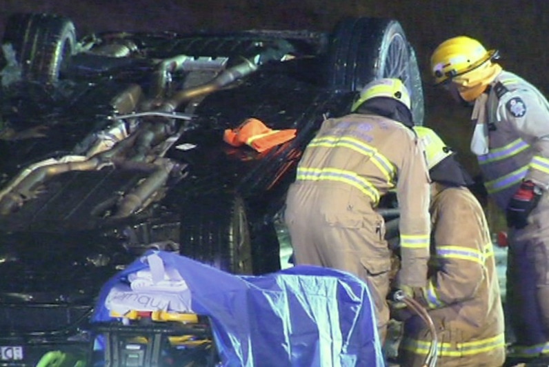 Crash on Melbourne's Western Ring Road
