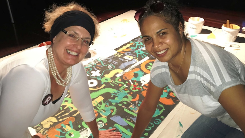 Bridget Haden and Ida Bligh are behind the Indigenous constitutional recognition art project.