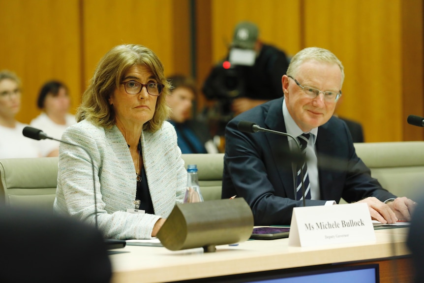 The RBA's Philip Lowe and Michele Bullock at Senate estimates.