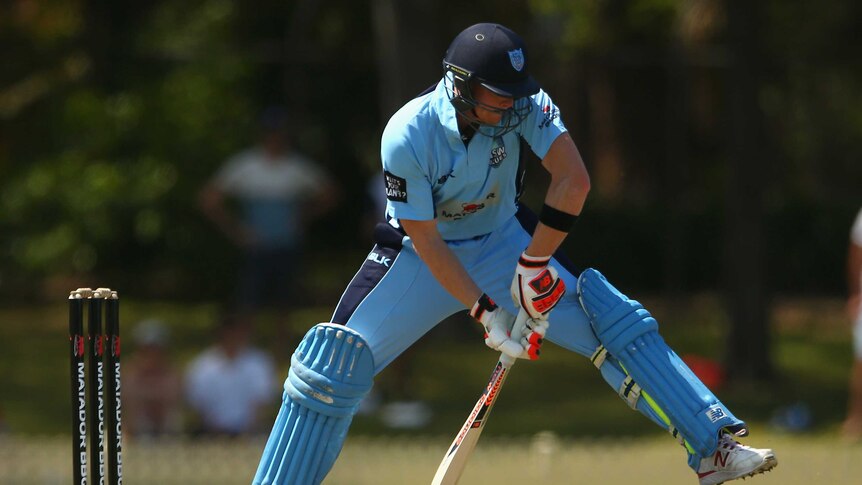 Century maker ... Steve Smith bats against the Cricket Australia XI