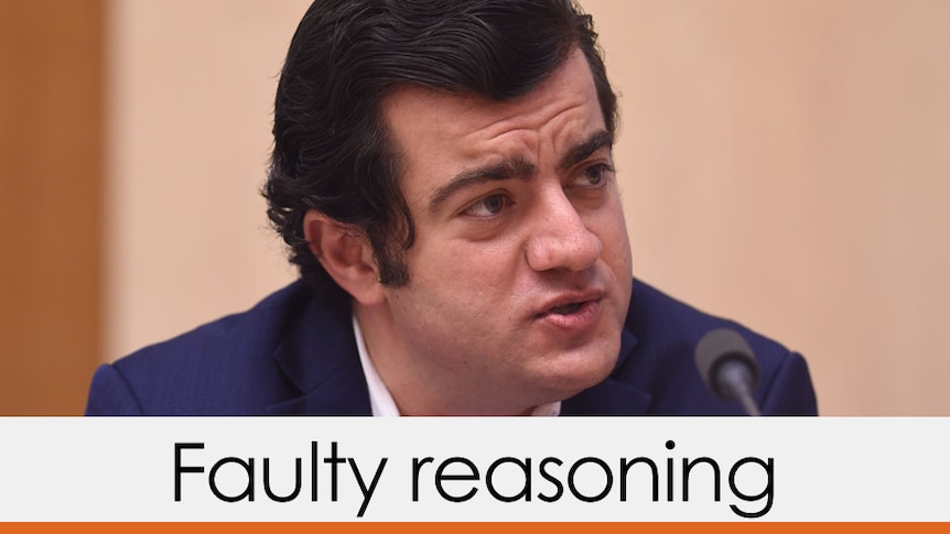 Senator Dastyari's comparison suffers from faulty reasoning