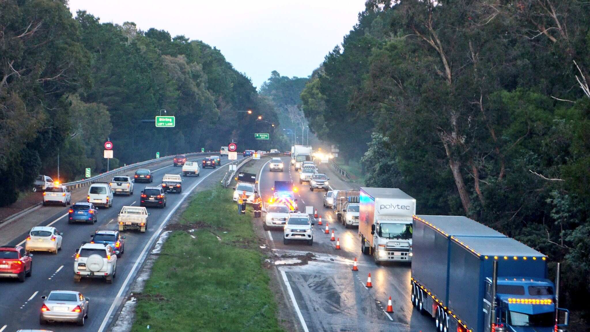 Adelaide's South Eastern Freeway Reopens After Milk Tanker Truck Crash ...