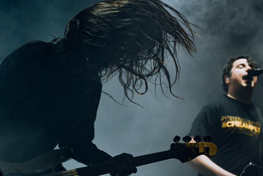 Luke Henery & Luke Boerdam from Violent Soho performing live at Splendour In The Grass 2022, Sat 23 July