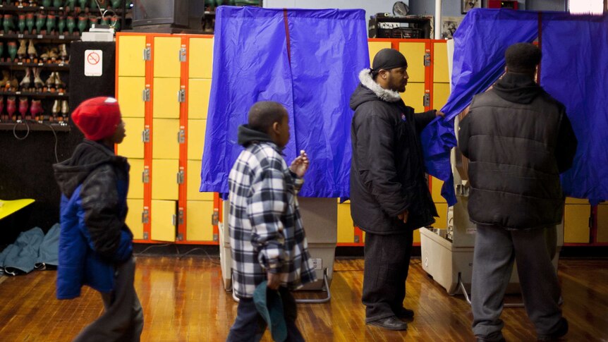 Philadelphia residents casts their votes