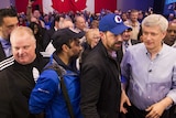 Stephen Harper and Rob Ford at election rally in Toronto
