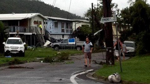 Fierce storm brings down powerlines in Vincent, Townsville.
