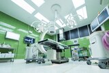 Surgery theatre, green walls