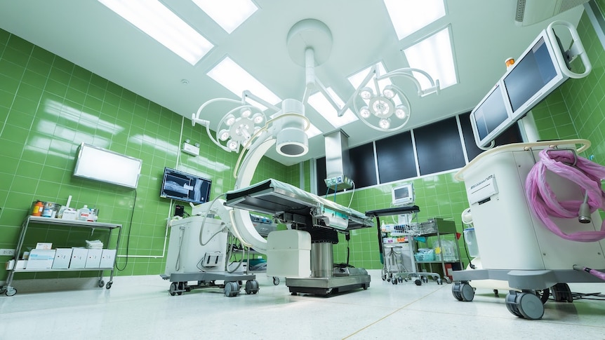 Surgery theatre, green walls