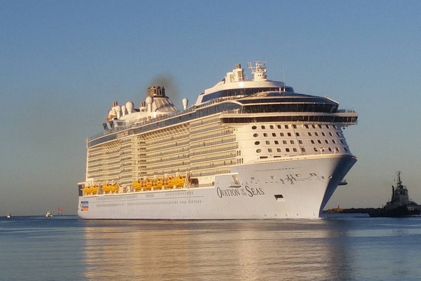 Ovation of the Seas sails into Adelaide