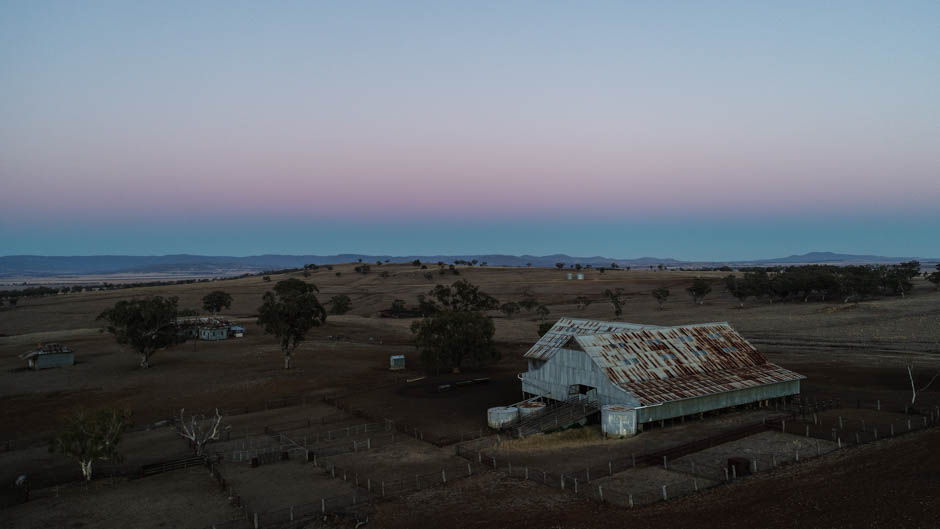 Liverpool Plains rural property from the air