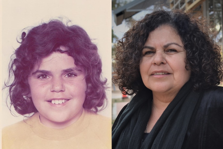 A composite image shows Fiona Kelly as a schoolgirl and then in present day as the principal.