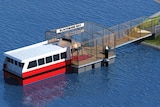 Graphic of commuter ferry terminal