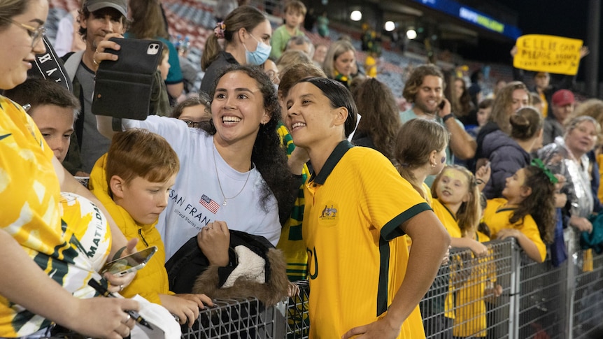 Crowd at Matildas v USA