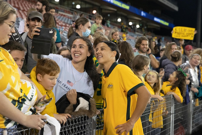 Crowd at Matildas v USA