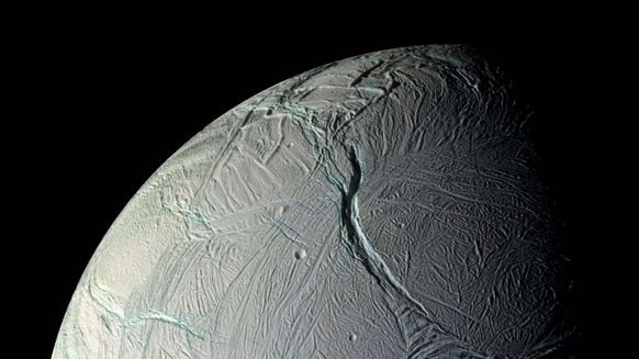 One of Saturn's moons, Enceladus