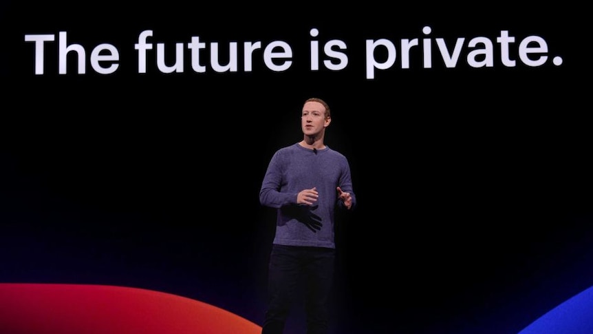 CEO Facebook, Mark Zuckerberg berbicara di sebuah konferensi di tahun 2019.