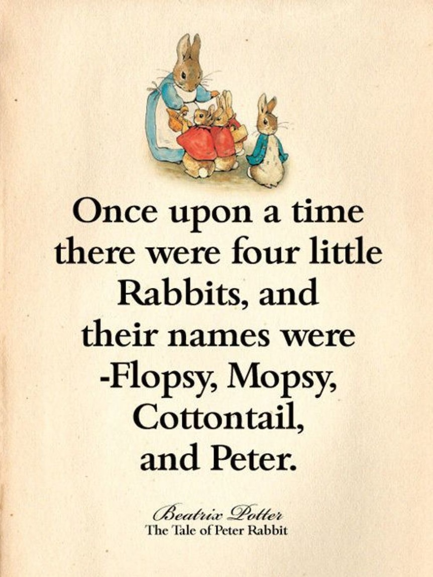 Serial comma used by Beatrice Potter