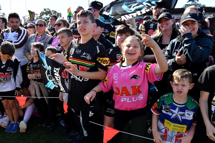 Penrith fans celebrating