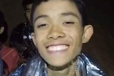 The boys trapped in a Thai cave appear to be in high spirits despite their predicament.