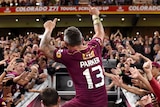 Corey Parker chaired off after Origin win