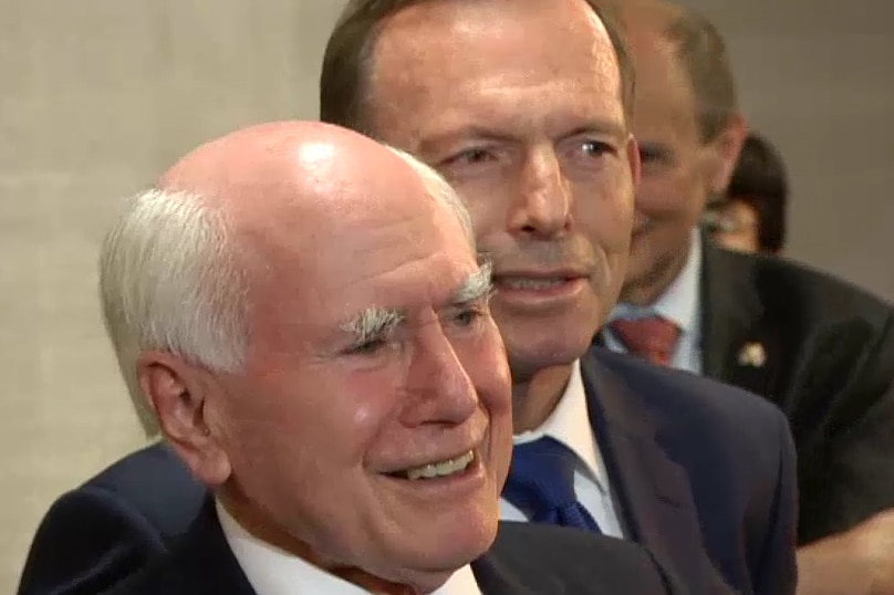 John Howard and Tony Abbott