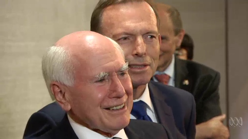 John Howard and Tony Abbott