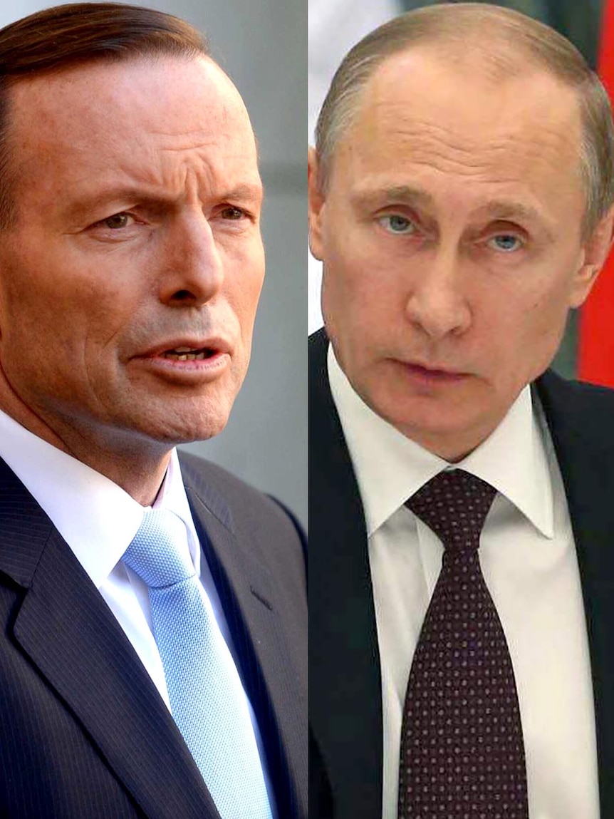 Tony Abbott and Vladimir Putin