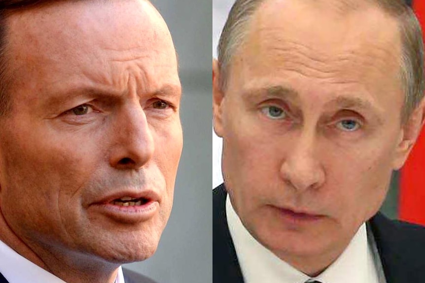 Tony Abbott and Vladimir Putin