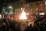 Festival of Voices bonfire mass choir in Hobart