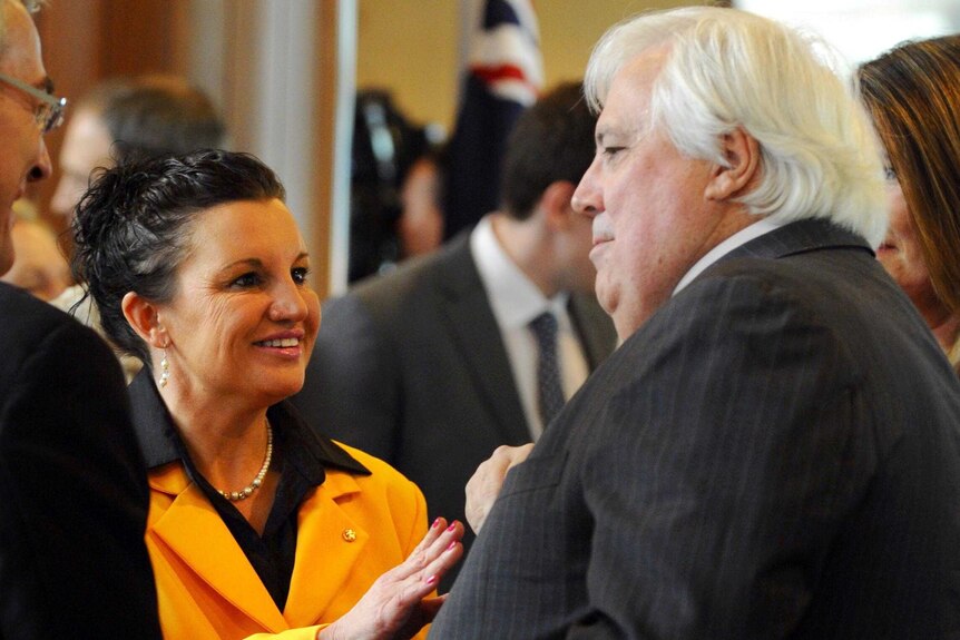 Mr Palmer said Senator Lambie had not been expelled from the party but he wants her to sort out her problems.