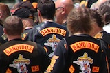 Bandidos members in northern Tasmania, November 2017.