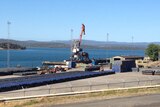 Wharf at Bell Bay port, northern Tasmania