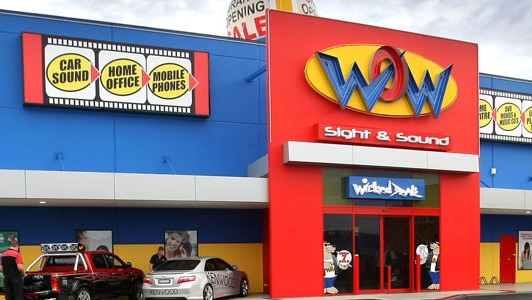 One of WOW Audio Visual's 15 Australian stores.