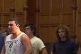 A haka is danced by Christchurch students who will attend Adelaide University