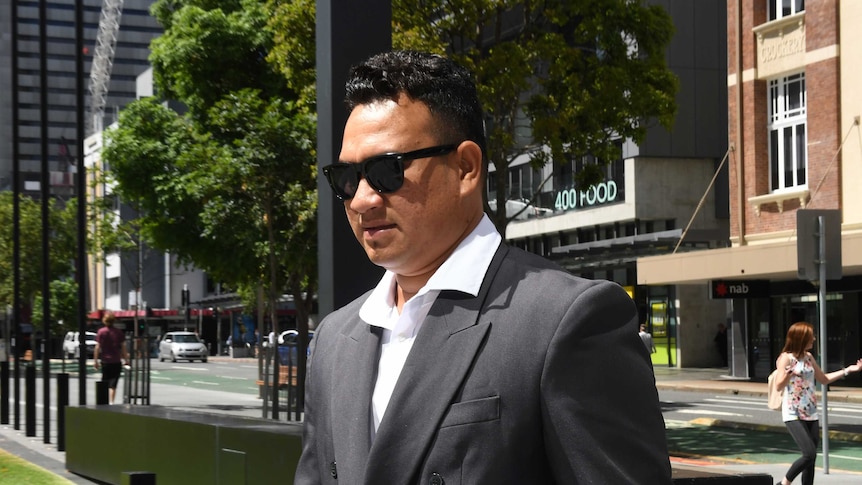 Phillip Pama arrives at the Supreme Court in Brisbane on February 6, 2017