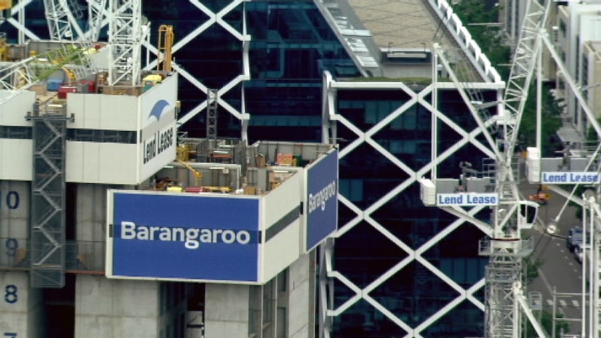 Lendlease construction site at Barangaroo