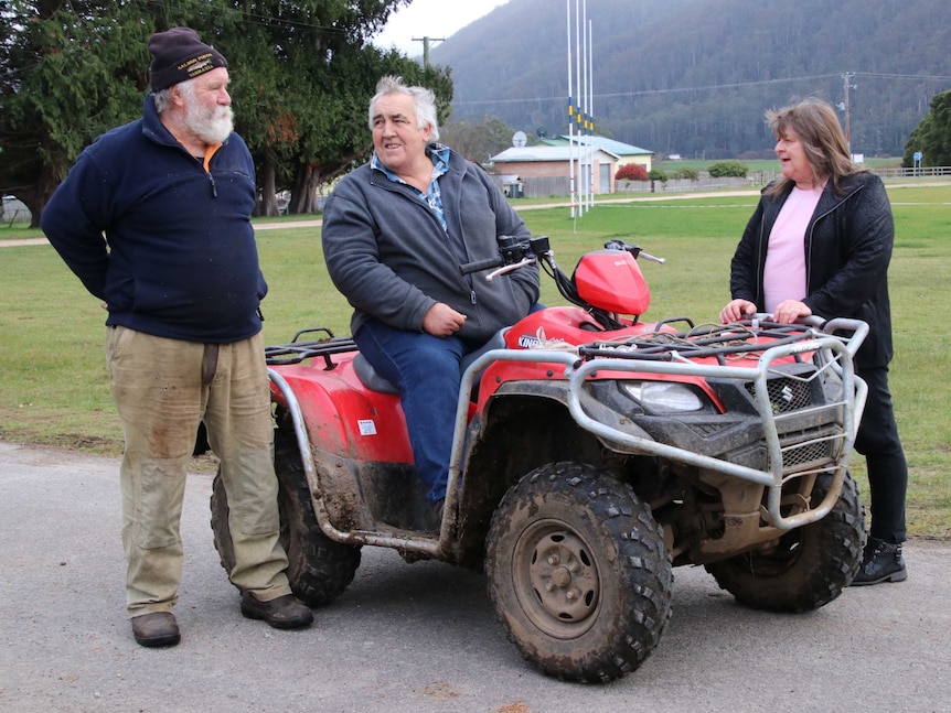 Carole LeFevre (right) with two other Pyengana hall committee members.