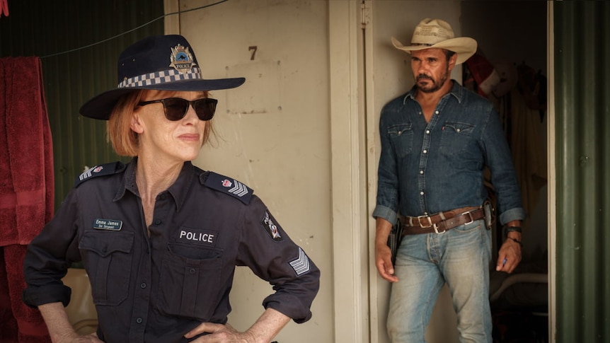 Promotional image for ABC television series, Mystery Road