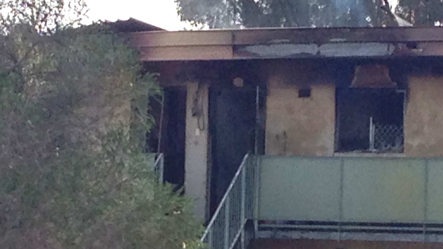 An explosion sparked a fire at a block of units in the Perth suburb of Lockridge