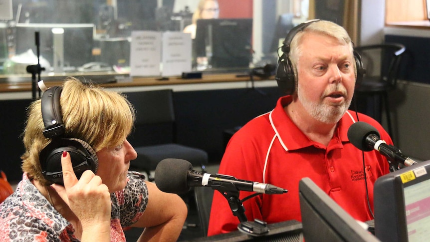 Denise and Bruce Morcombe at ABC Darwin studios