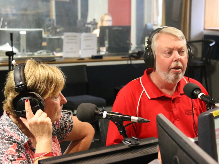 Denise and Bruce Morcombe at ABC Darwin in September 2015