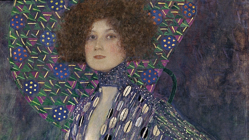 Viennese painter Gustave Klimt's 1902 portrait of Emilie Flöge.