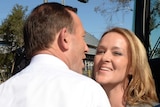 Tony Abbott with Liberal candidate Fiona Scott