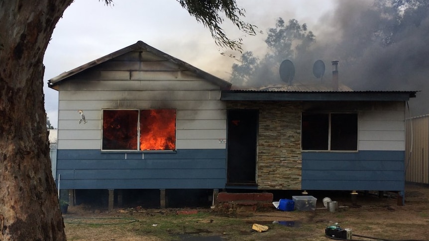 Mick McCarthy's Mingenew home was destroyed by fire.