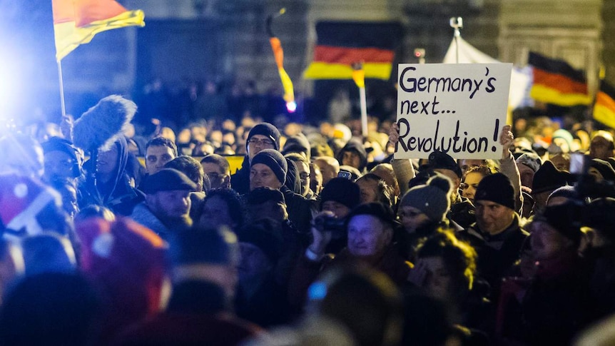 Anti-immigration rally in Germany