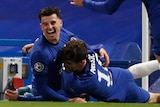 Mason Mount and Chelsea celebrate a goal against Real Madrid