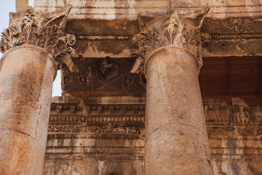 Pillars from an ancient temple.