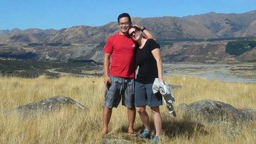 Hiroki Ogawa and Nicole Sutton, who died on New Zealand's Mount Taranaki
