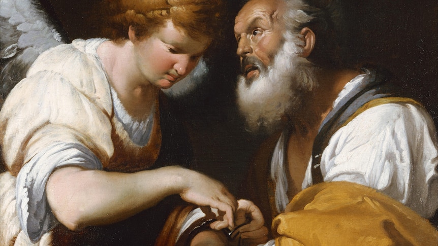 An angel releases St Peter from prison