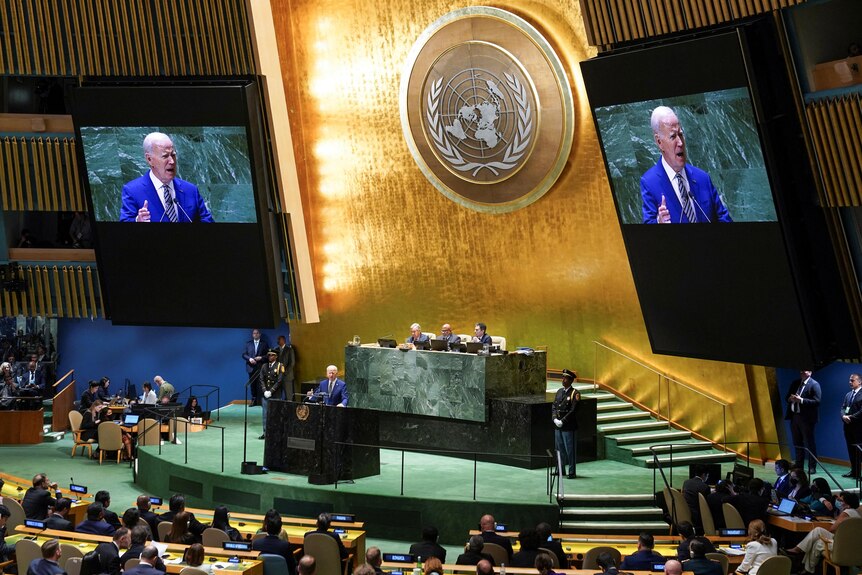 Joe Biden addresses UN General Assembly